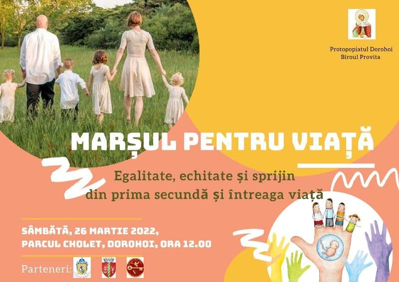 Marșul pentru Viață revine și la Dorohoi în acest an, în format fizic, fără restricții