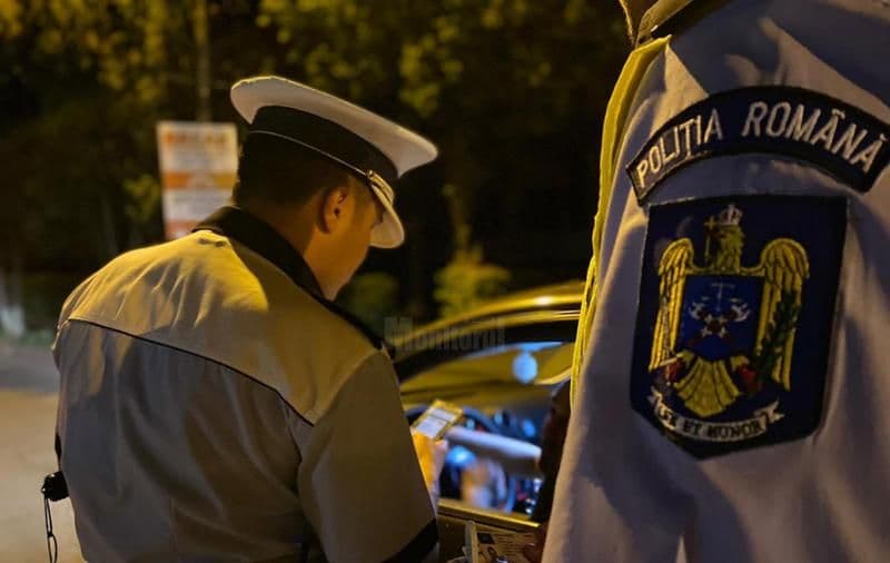 Mort de beat și fără permis auto, prins de polițiști pe un drum național din județ