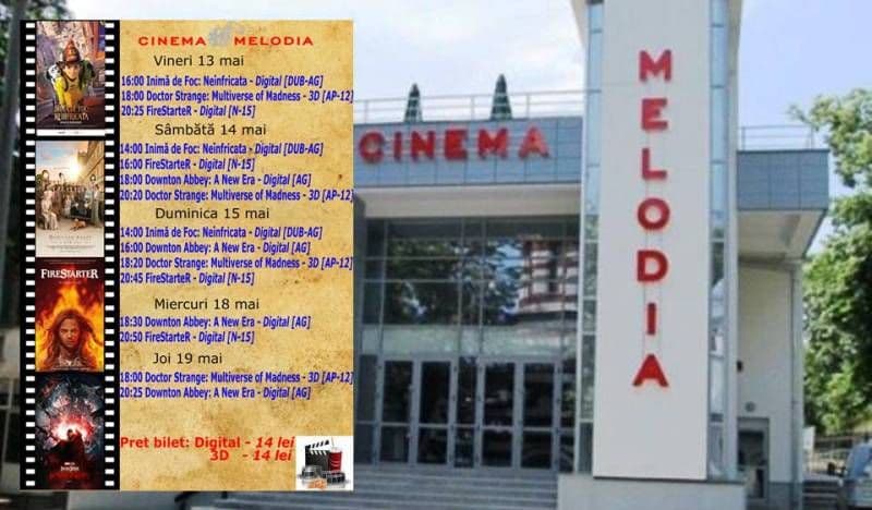 Vezi ce filme vor rula la Cinema „MELODIA” Dorohoi, în săptămâna 13 – 19 mai – FOTO
