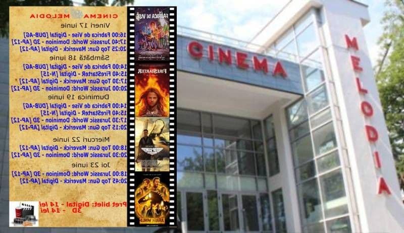 Vezi ce filme vor rula la Cinema „MELODIA” Dorohoi, în săptămâna 17 – 23 iunie – FOTO