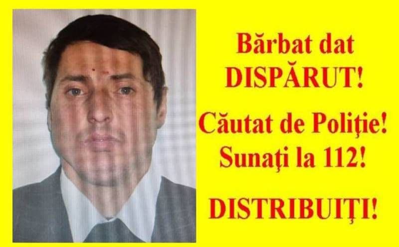 APELAŢI 112 dacă L-AȚI VĂZUT! Bărbat din Havârna, dispărut de 6 zile