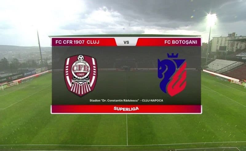 CFR Cluj – FC Botoșani 0-1. Botoșănenii au dat lovitura pe terenul campioanei și urcă pe primul loc