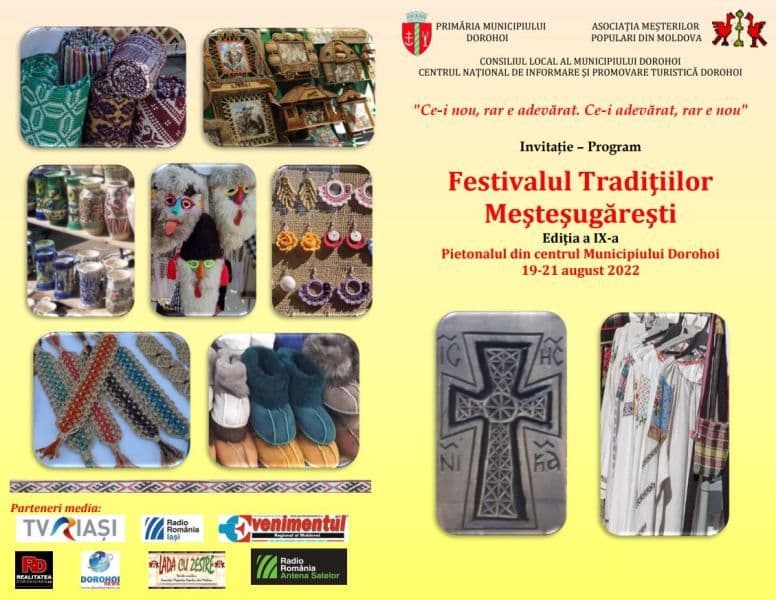 Târg de produse meșteșugărești, obiecte hand made și bunătăți la Dorohoi