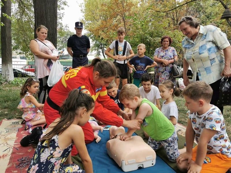 Acțiune preventivă a polițiștilor la Centrul de zi „Speranța” din localitatea Vorona - FOTO