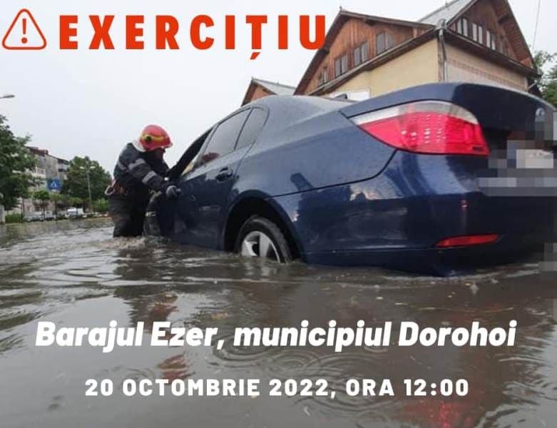 EXERCIȚIU: Intervenție în caz de inundații în aval de acumularea Ezer