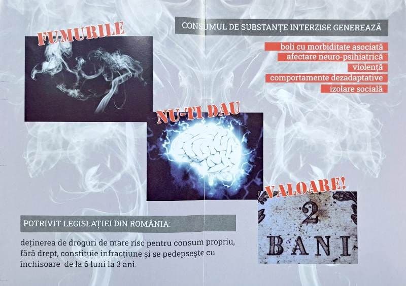 Activități pentru prevenirea consumului de droguri organizate de polițiști - FOTO