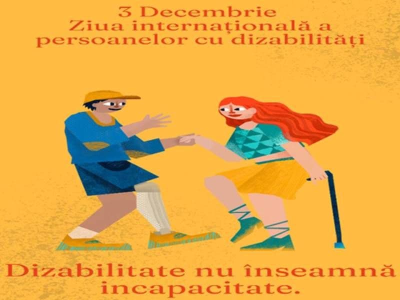 DAS Dorohoi: 3 decembrie Ziua Internațională a Persoanelor cu Dizabilități