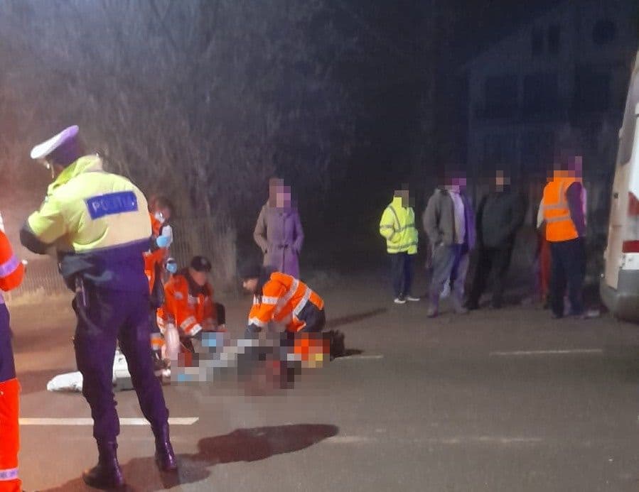Accident tragic la Păltiniș. Un bărbat a decedat după ce o autoutilitară a trecut peste el
