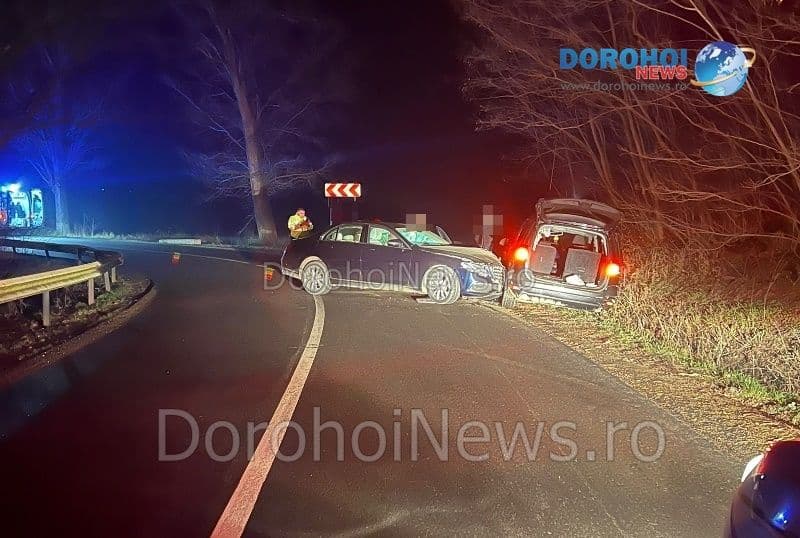 Accident la Șendriceni! Două persoane au ajuns la spital după impactul dintre două mașini – FOTO