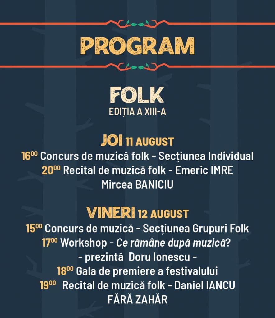 Program Seri Melancolice Eminesciene 2022