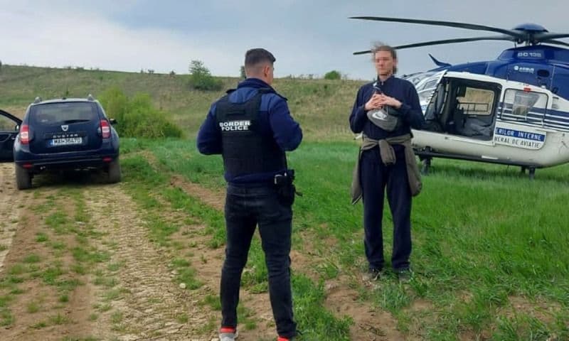 Trecere ilegală a frontierei de stat descoperită din elicopter2