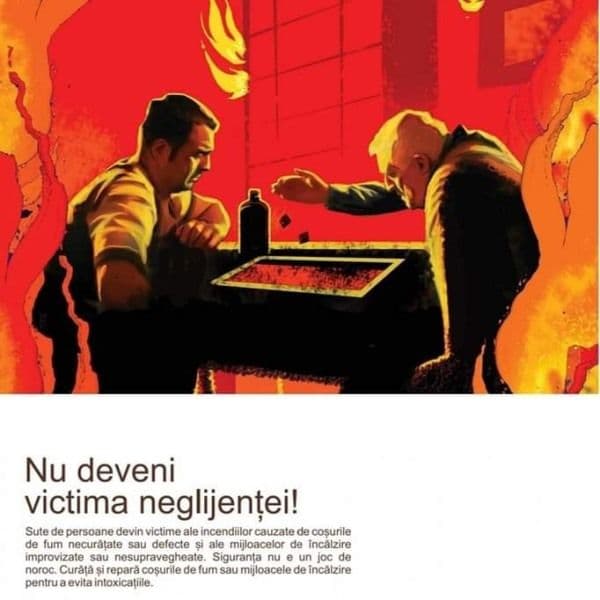 Două incendii generate de coșurile de fum necurățate produse în ultimele ore în județ 