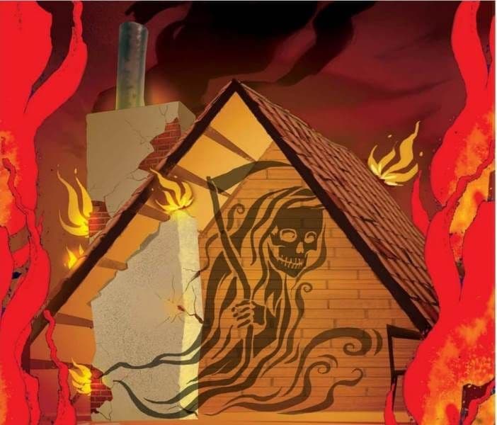 O bătrână a ajuns la spital intoxicată cu fum după ce locuința i-a fost cuprinsă de un incendiu