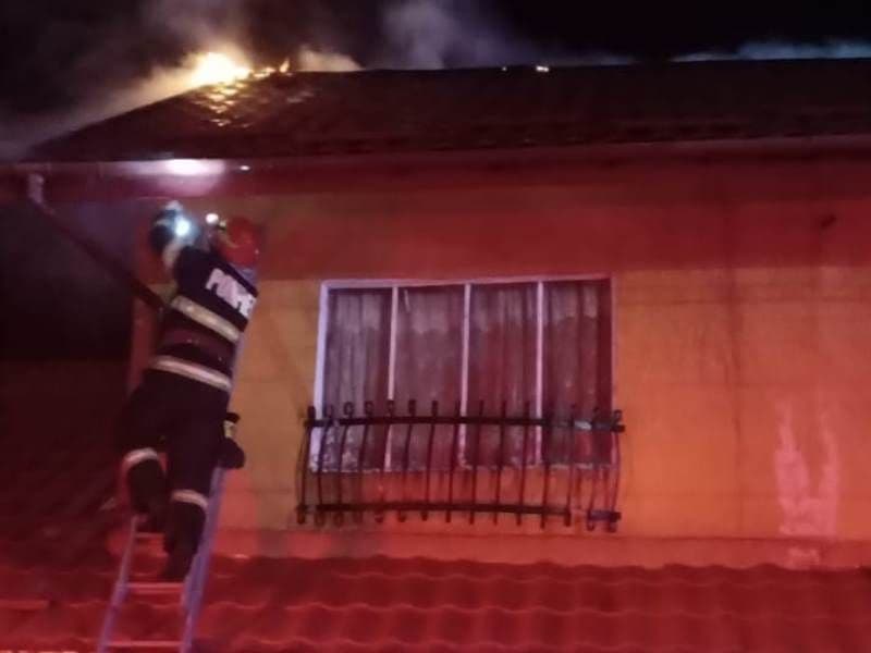Locuință afectată de un incendiu, la Horodiștea