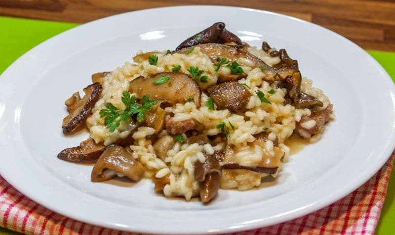 Risotto cu ciuperci pleurotus