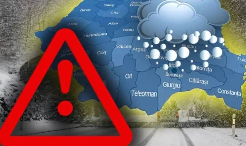 Vremea a luat-o razna! Cod Roșu de vânt și ninsori abundente pentru județul Botoșani