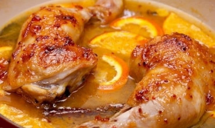 Pulpe de rață cu portocale la cuptor