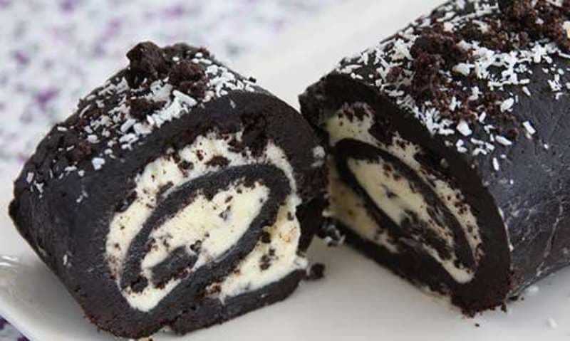 Rulou cu biscuiți Oreo