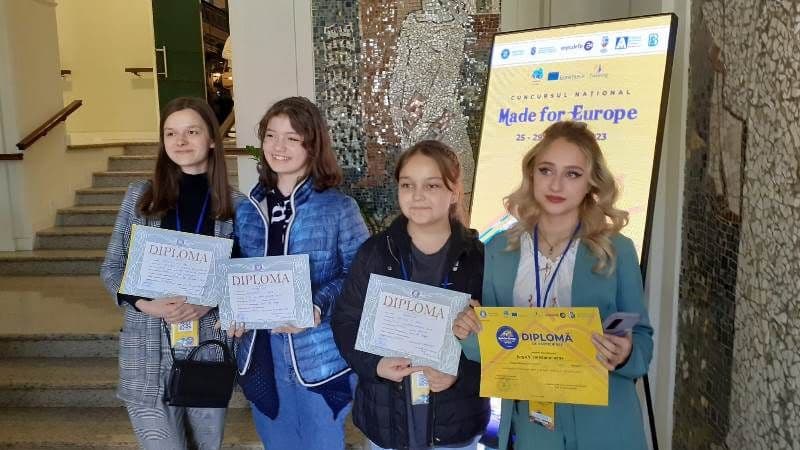 Colegiul Național Grigore Ghica Dorohoi pe podiumul concursului „Made for Europe”! - FOTO