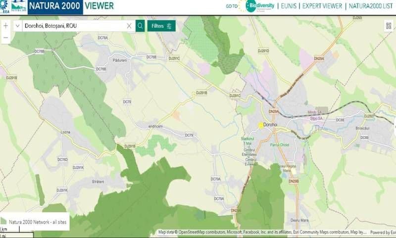 COMUNICAT Primăria Dorohoi, privind regimul ariilor naturale protejate
