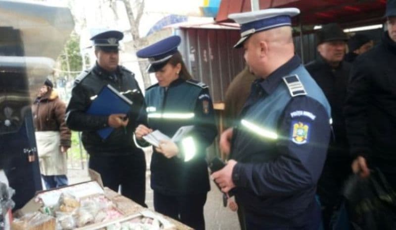 Acțiune a polițiștilor din Bucecea, în zona pieței 