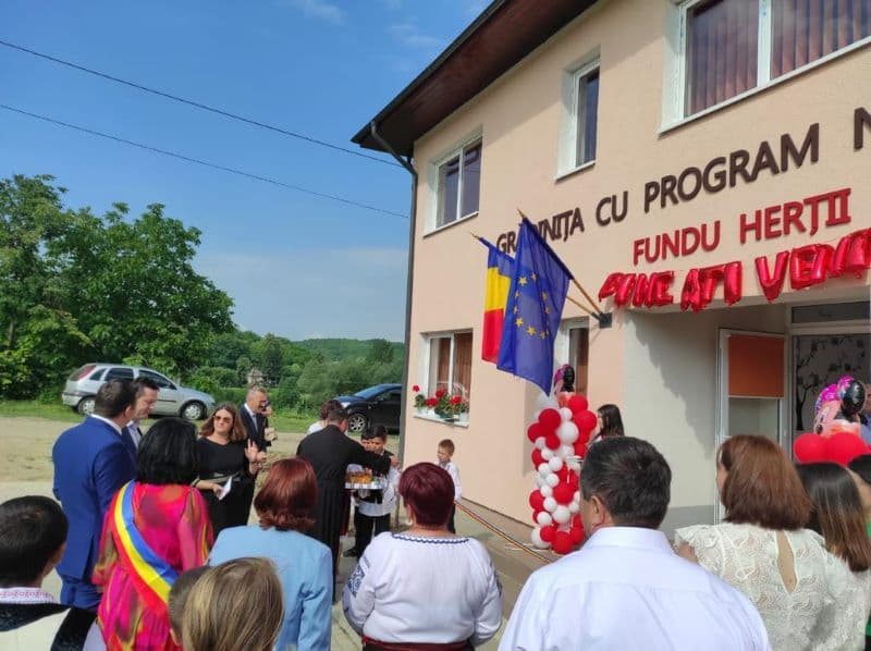 Școala Cristinești, Grădinița Fundu Herții și Grădinița Poiana: Trei obiective de investiții inaugurate de autorități - FOTO