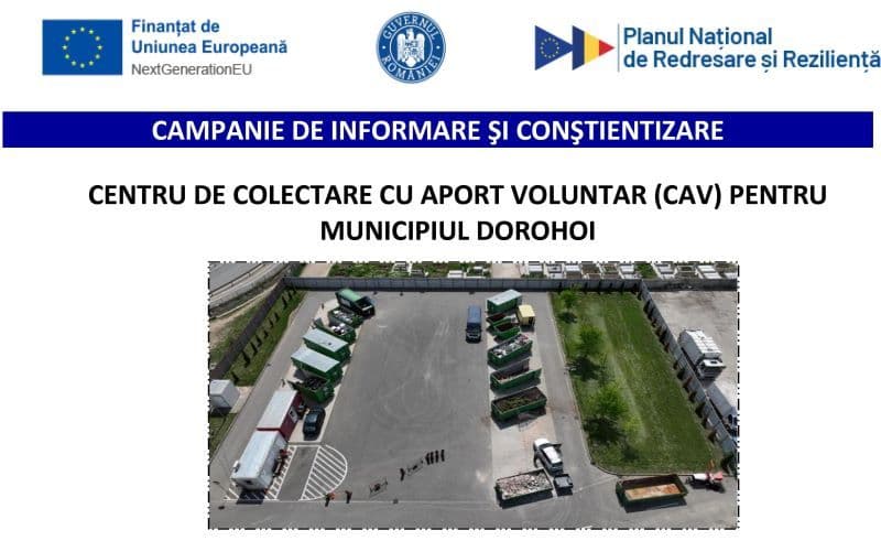 Centru de colectare cu aport voluntar pentru municipiul Dorohoi