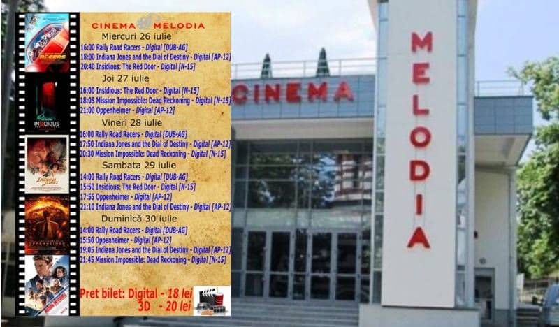 Vezi ce filme vor rula la Cinema „MELODIA” Dorohoi, în săptămâna 26-30 iulie – FOTO