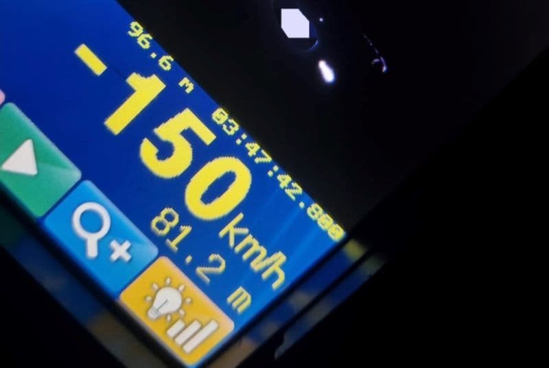 Înregistrat de aparatul radar cu viteza de 150 de km/h