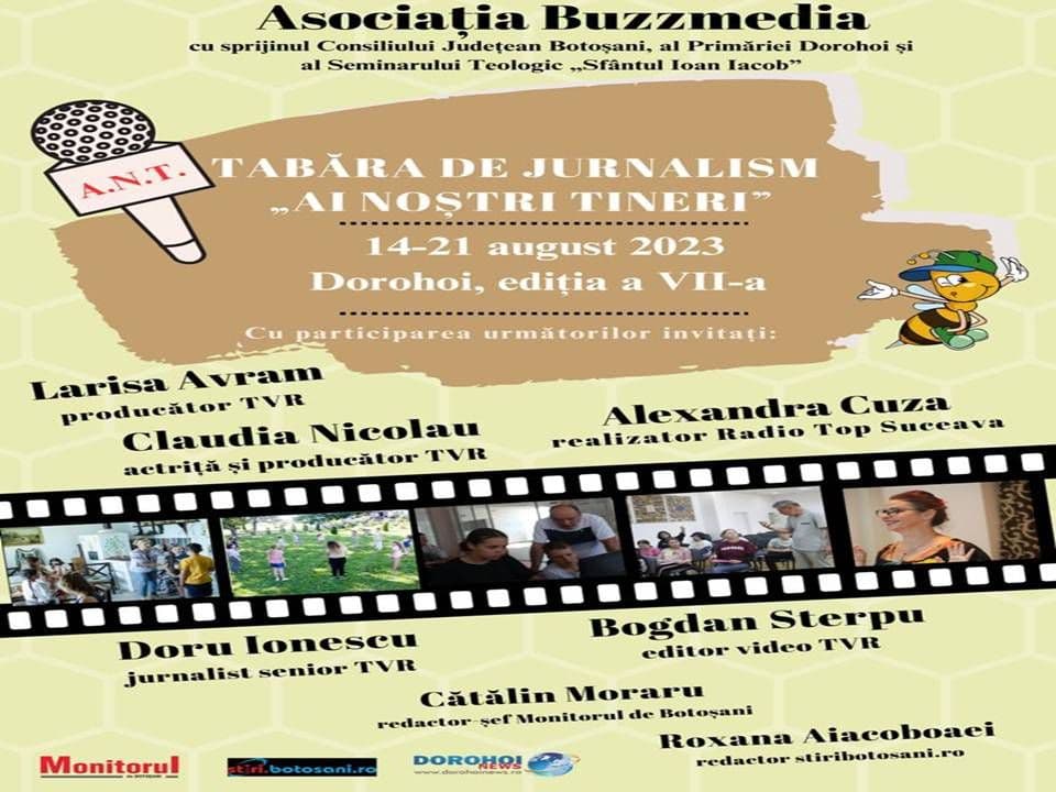 O nouă ediție a taberei de jurnalism „Ai noștri tineri”