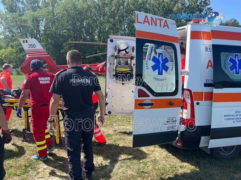 Bărbat de 34 de ani, în comă, preluat de urgență de elicopterul SMURD – FOTO