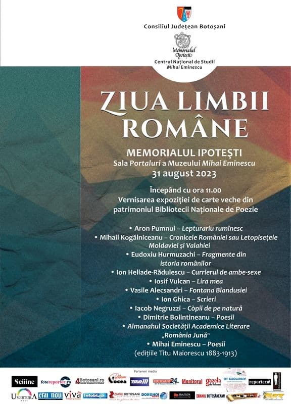 Ziua Limbii Române va fi marcată la Memorialul Ipotești