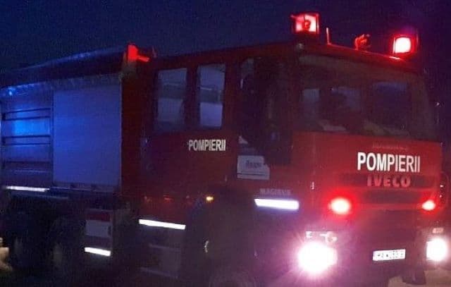 Incendiu la Brăești! Vegetația uscată și o anexă cuprinse de flăcări. Pompierii au prevenit extinderea focului la casă