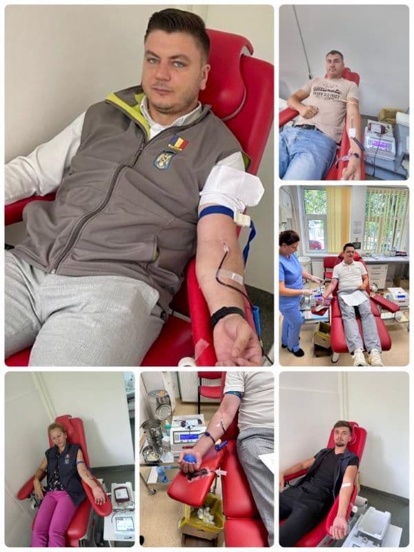 Polițiștii de la Imigrări s-au alăturat îndemnului medicilor de a dona sânge