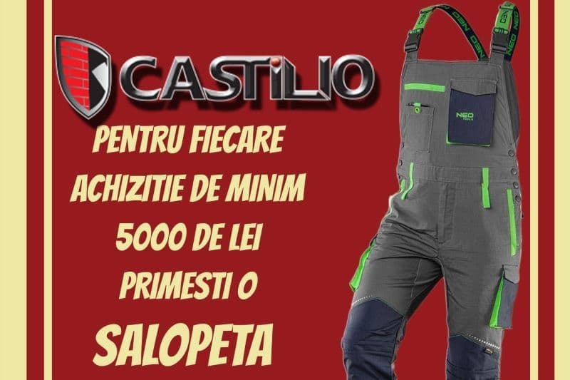 Descoperă oferta lunii septembrie la Castilio: Vezi în ce condiții poți primi gratuit o salopetă de calitate!