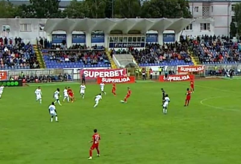 FC Botoșani a reușit să obțină doar un egal în fața celor de la Hermannstadt, după un joc cu multe gafe și două eliminări