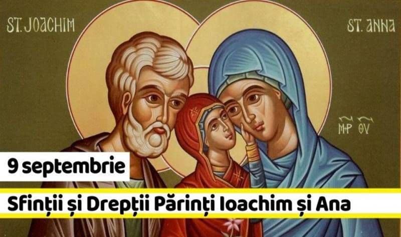 9 septembrie, sărbătoare mare în Biserica Ortodoxă! Rugăciune de Sfinţii Părinţi Ioachim şi Ana, care îndeplineşte orice dorinţă