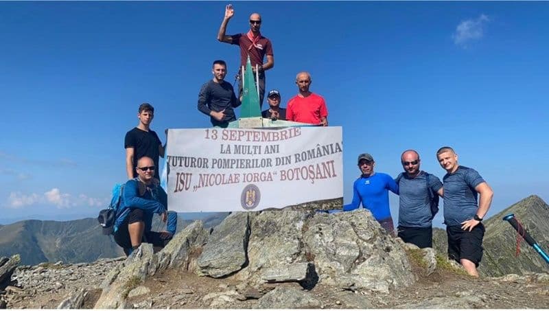 Ziua Pompierilor din România a fost sărbătorită de salvatorii botoșăneni la înălțime