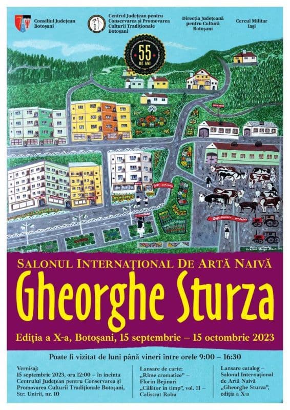 Ediția a X-a a Salonului Internațional de Artă Naivă „Gheorghe Sturza” va avea loc la Botoșani