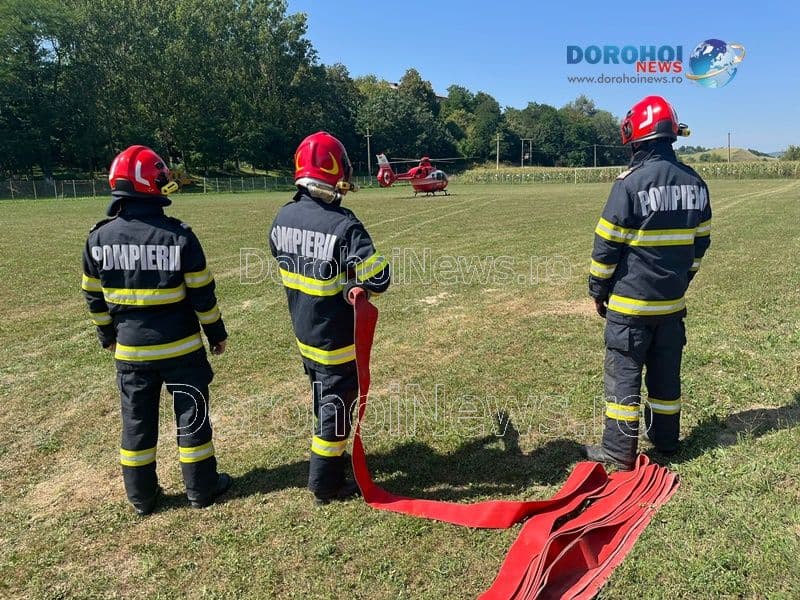 Bărbat din Dorohoi, în stare gravă, preluat de elicopterul SMURD