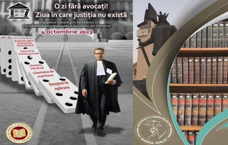 Protest la Botoșani prin campania „O zi fără avocați – Ziua în care statul de drept nu există”