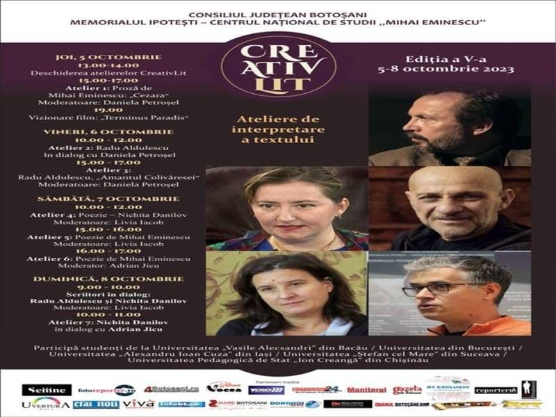 Tabăra de interpretare a textului CreativLit ediția a V-a, la Memorialul Ipotești