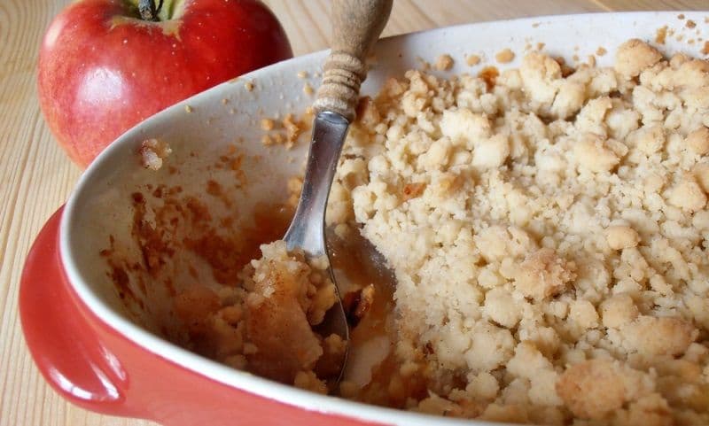 Crumble cu mere