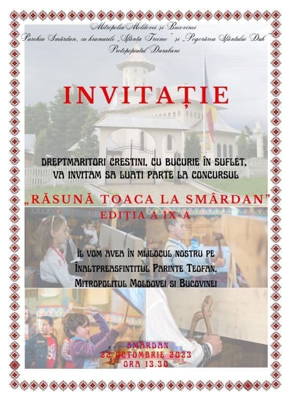 Răsună toaca la Smârdan: Concursul Interjudețean de bătut toaca ajuns la ediția a IX-a