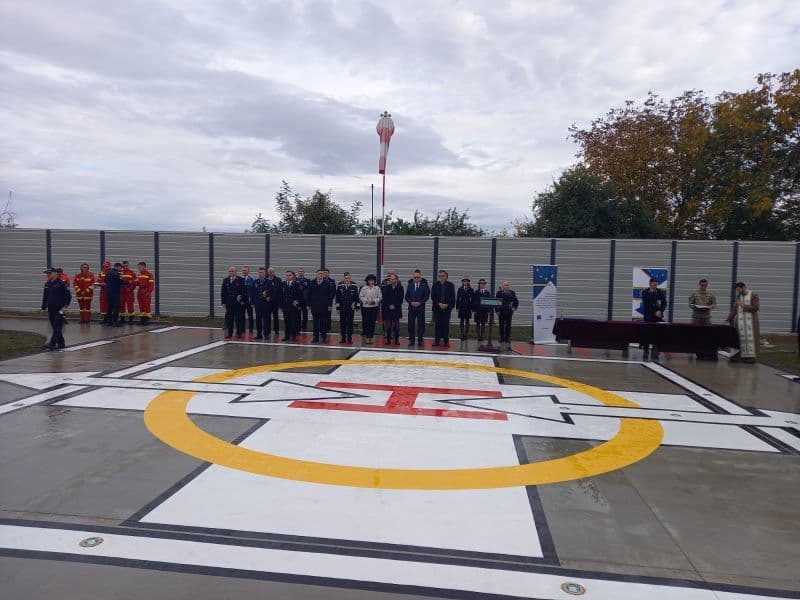 Primul heliport din județul Botoșani a fost inaugurat
