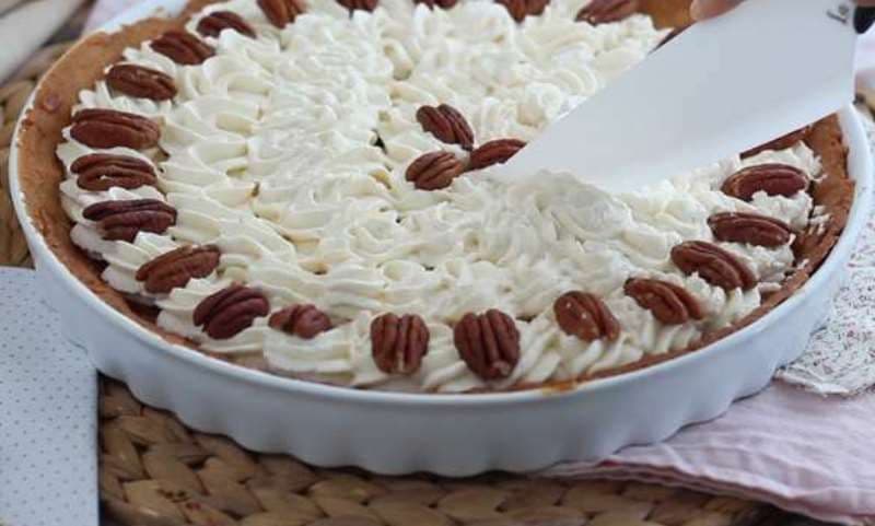Tartă cu vanilie și caramel
