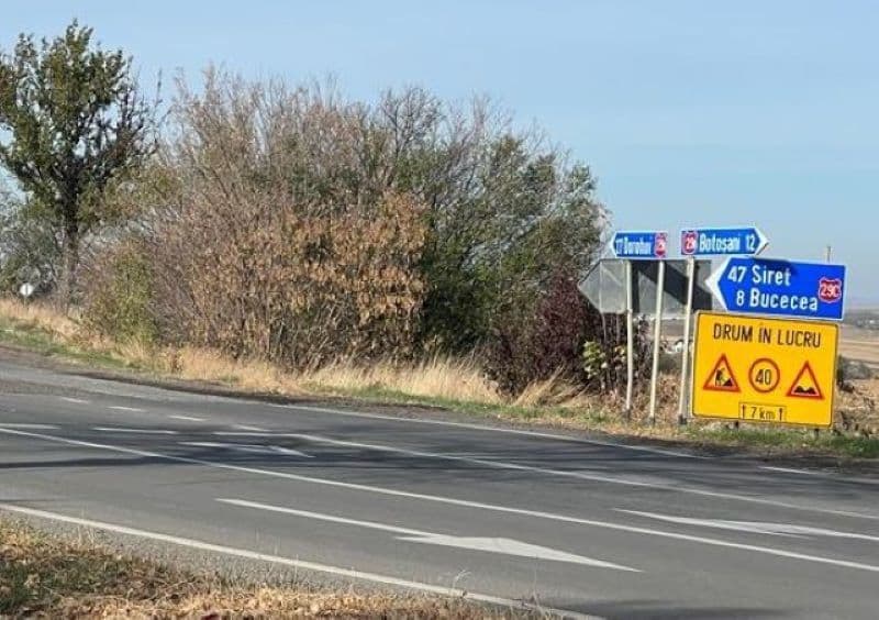 Continuă lucrările de întreținere pe drumul național 29B Dorohoi - Botoșani