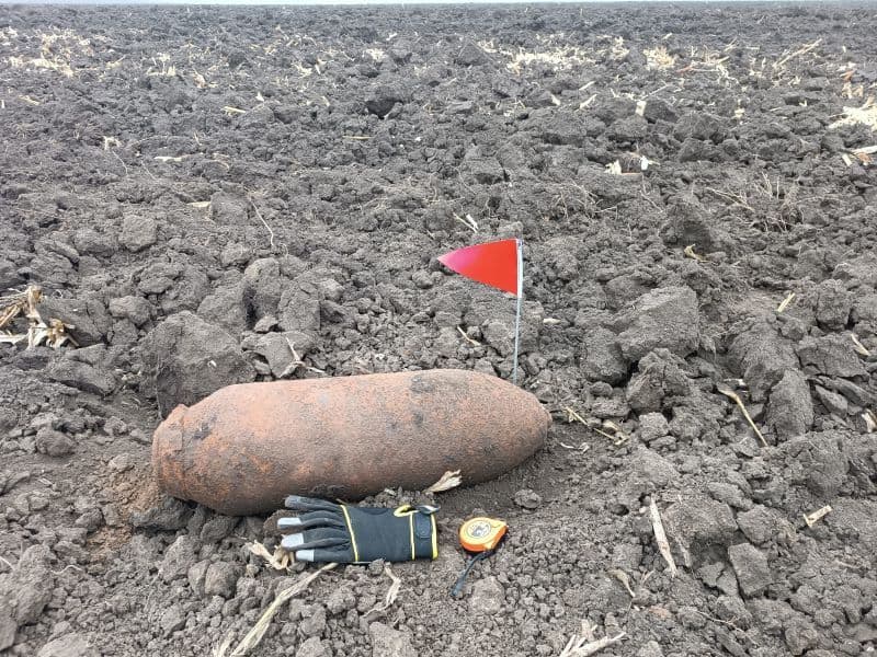Bombă de aviație de 50 de kilograme exploziv găsită la Ripiceni. Pirotehniștii au explodat-o la fața locului - FOTO