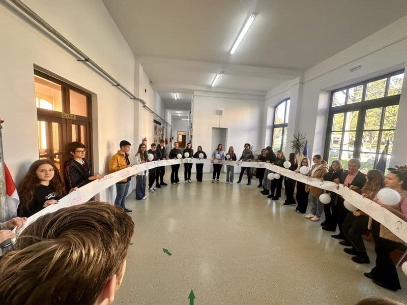 „Prețuim pacea!”, activitate organizată de CN „Grigore Ghica” în colaborare cu Școala „Spiru Haret” Dorohoi - FOTO