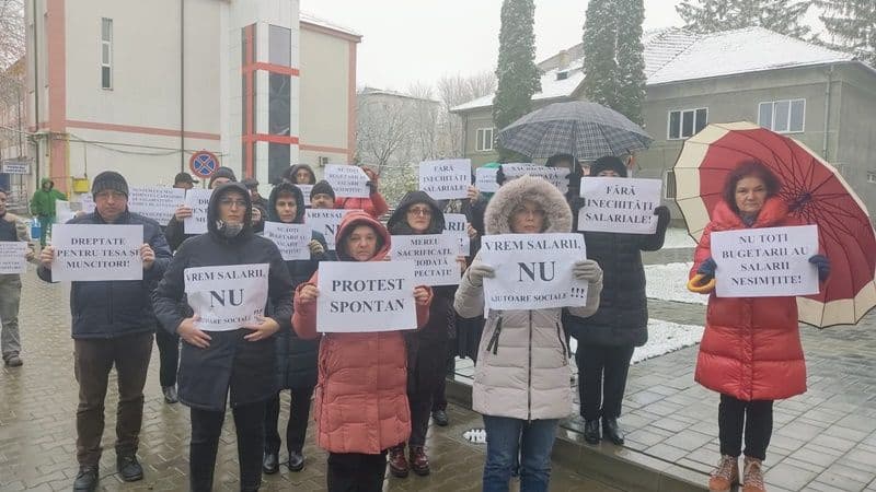 A patra zi de proteste la Spitalul Municipal Dorohoi – FOTO